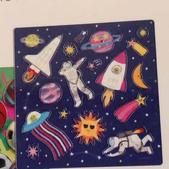 Stickers Dinosaur Astronaut SportsTheme Craft American Greeting 156 Party Favor - Picture 5 of 5